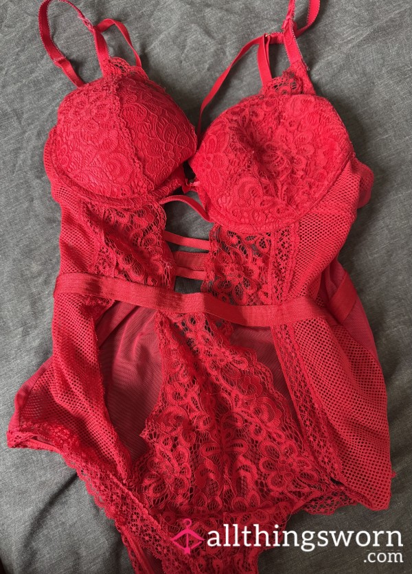 Red Lingerie — 4 Years Of Pa**ion & Wild Nights 😈