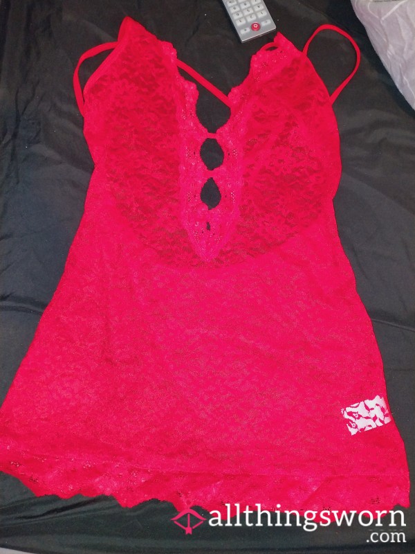 Red Lingerie Dress 👗