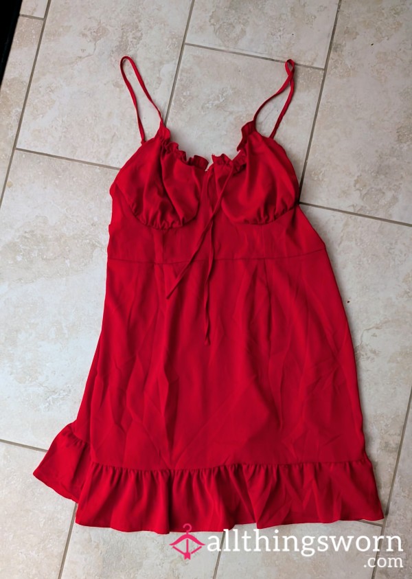 Red Lingerie Dress
