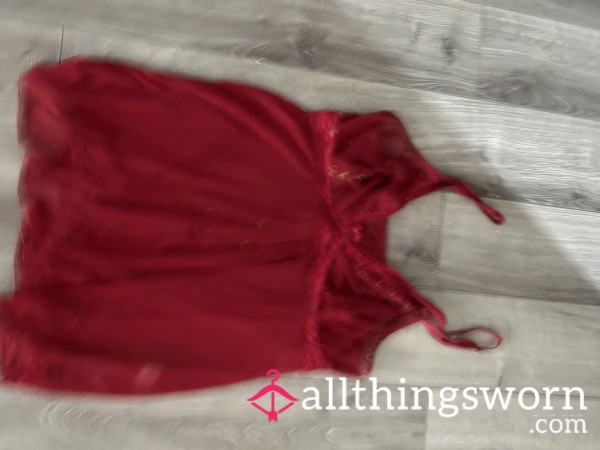 ❤️🍓 Cherry Crumble Nightie – Slept In & Scented
