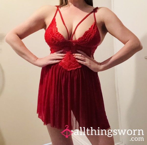 Red Lingerie Set