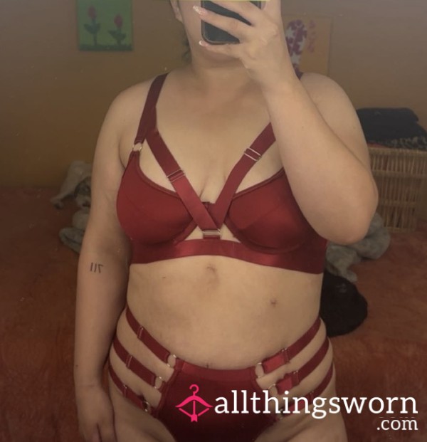 Red Lingerie Set