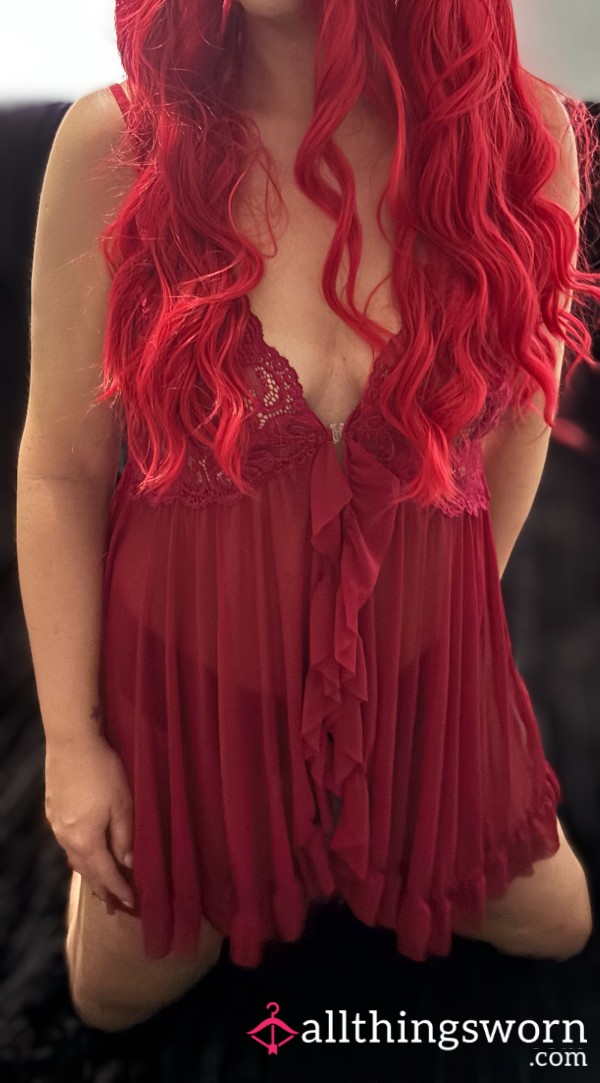 Red Lingerie Set