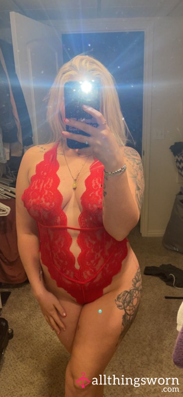 Red Lingerie Set