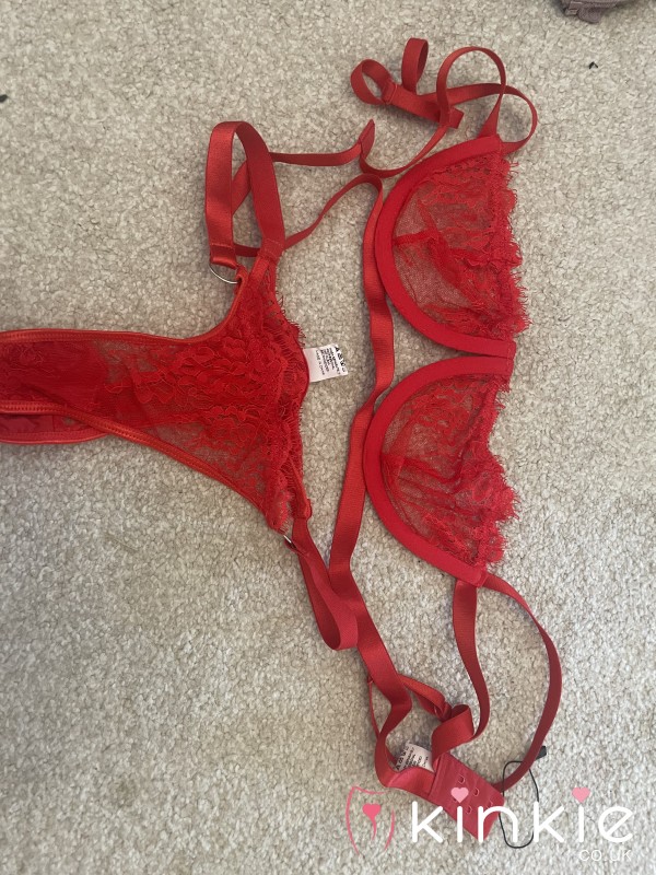 Red Lingerie Set