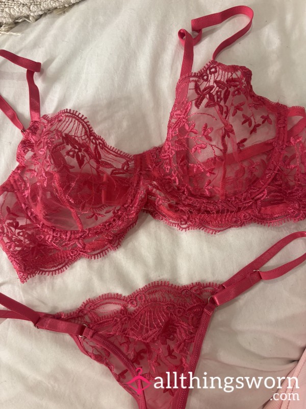 Red Lingerie Set