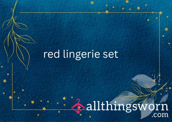 Red Lingerie Set