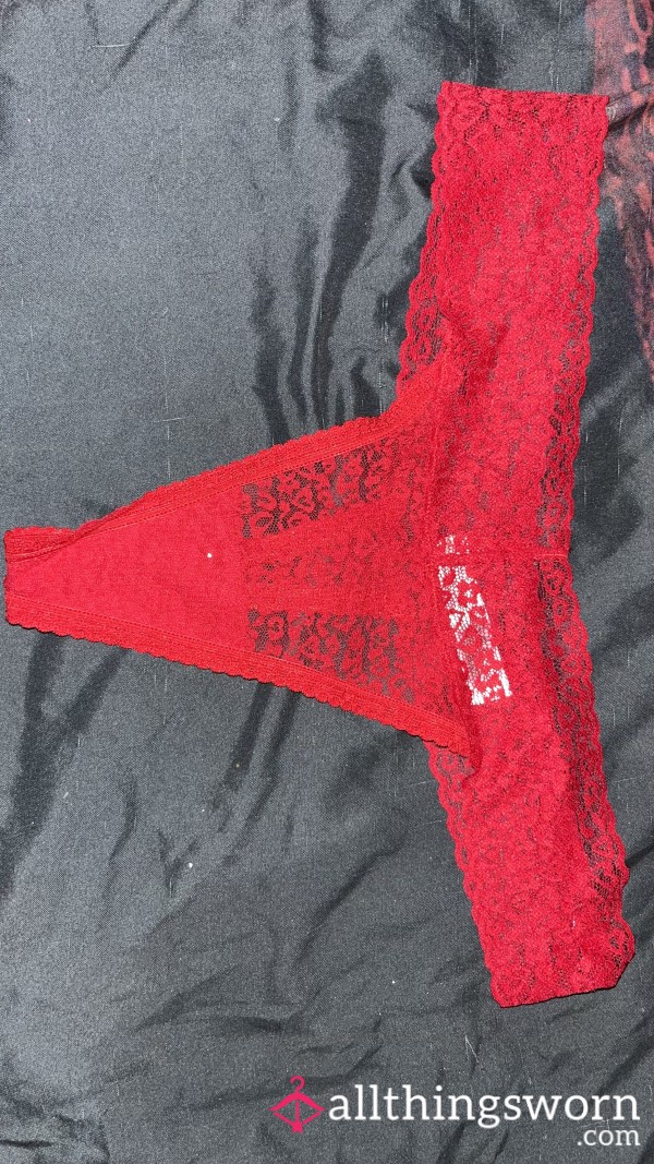 Red Lingerie Thong