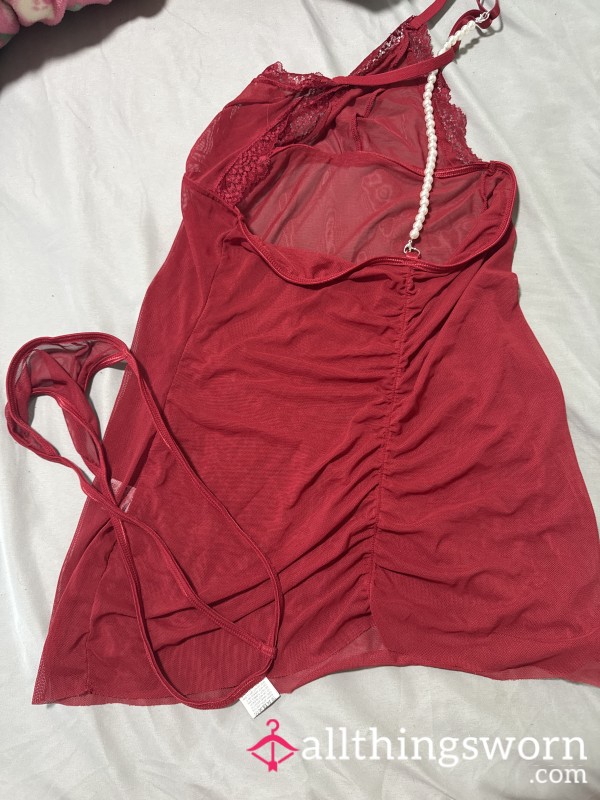 Red Lingerie With Panties