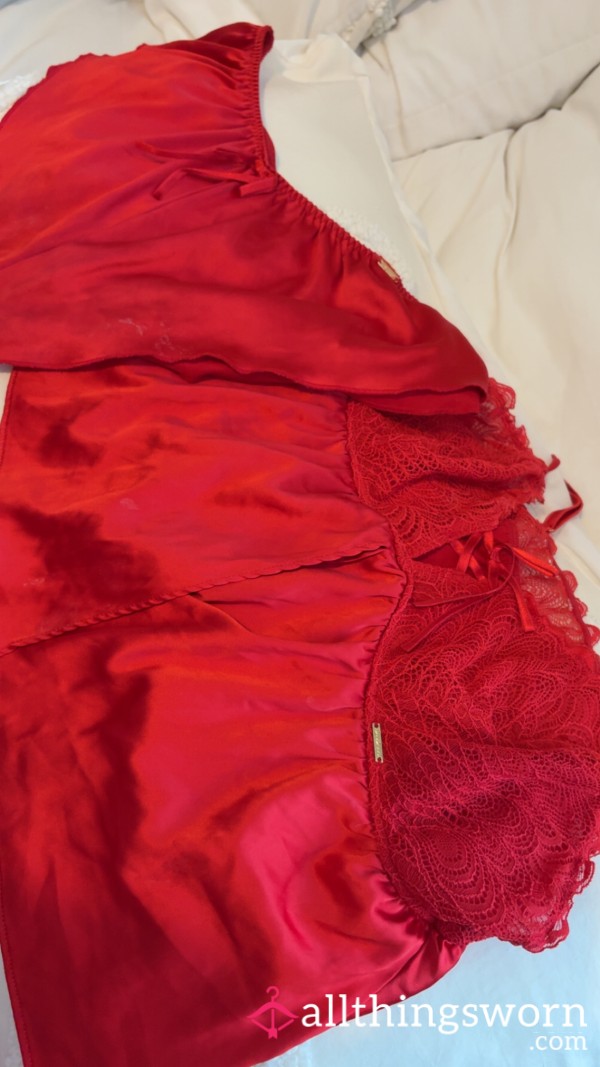 Red Lingerie Worn For My Alpha😈💦