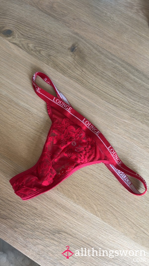 Red Lounge Thong