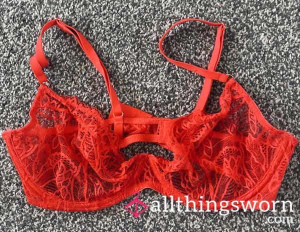Red Luxury Lace Bra🌶️