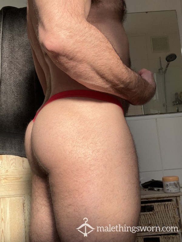 Red Lycra Thong XXL