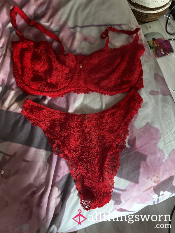 Red Matching Bra