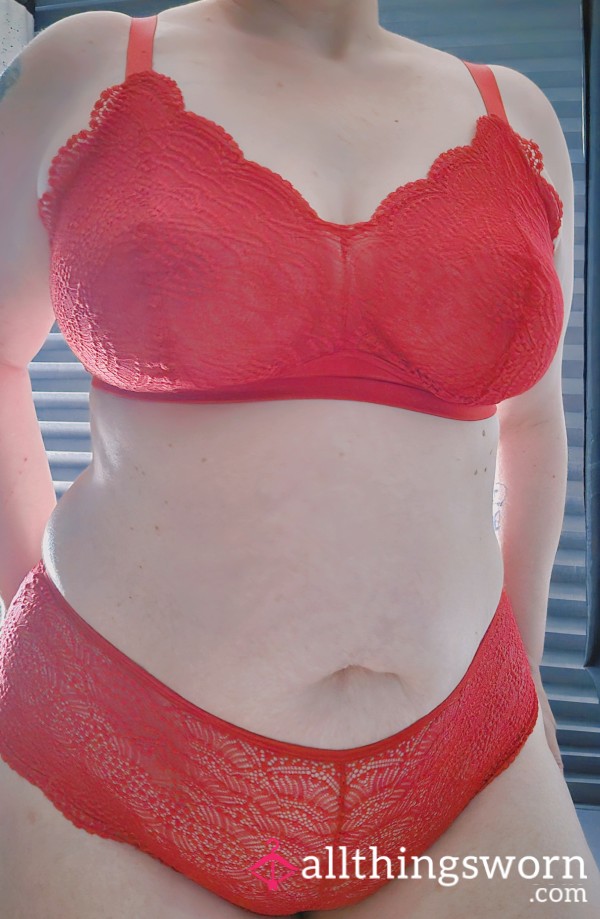 Red Matching Set