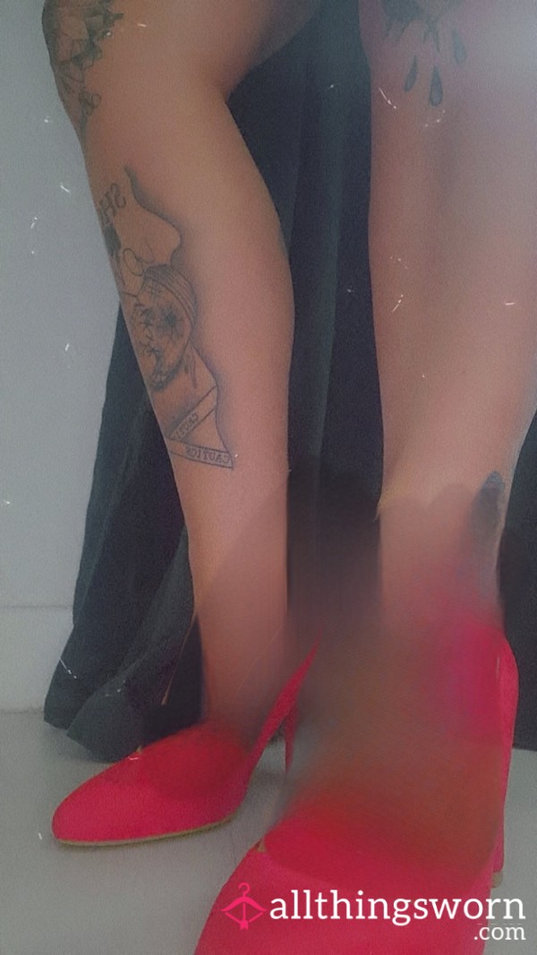 Red Mature Ladys Heels😈