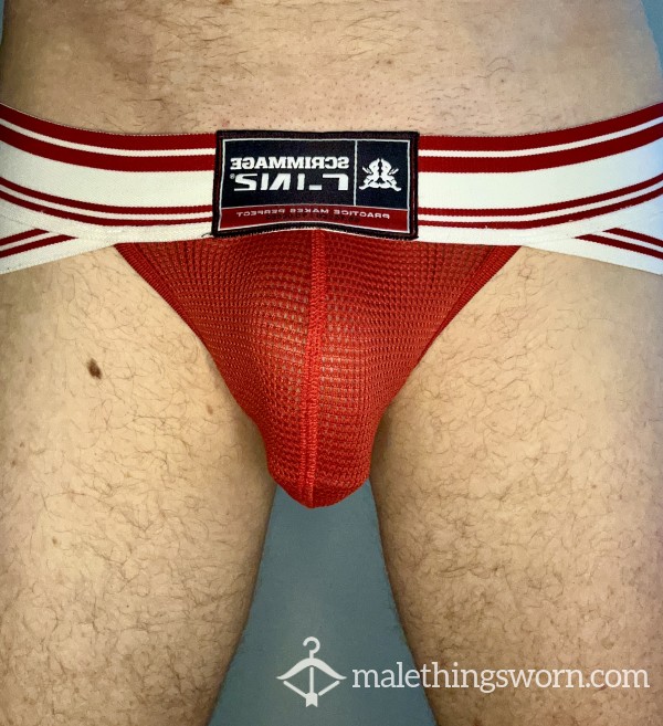 Red Mesh Scrimmage Tight Brief