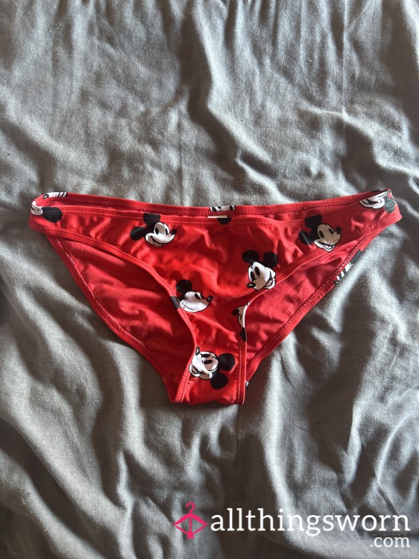 Red Micky Mouse Bikini Bottoms