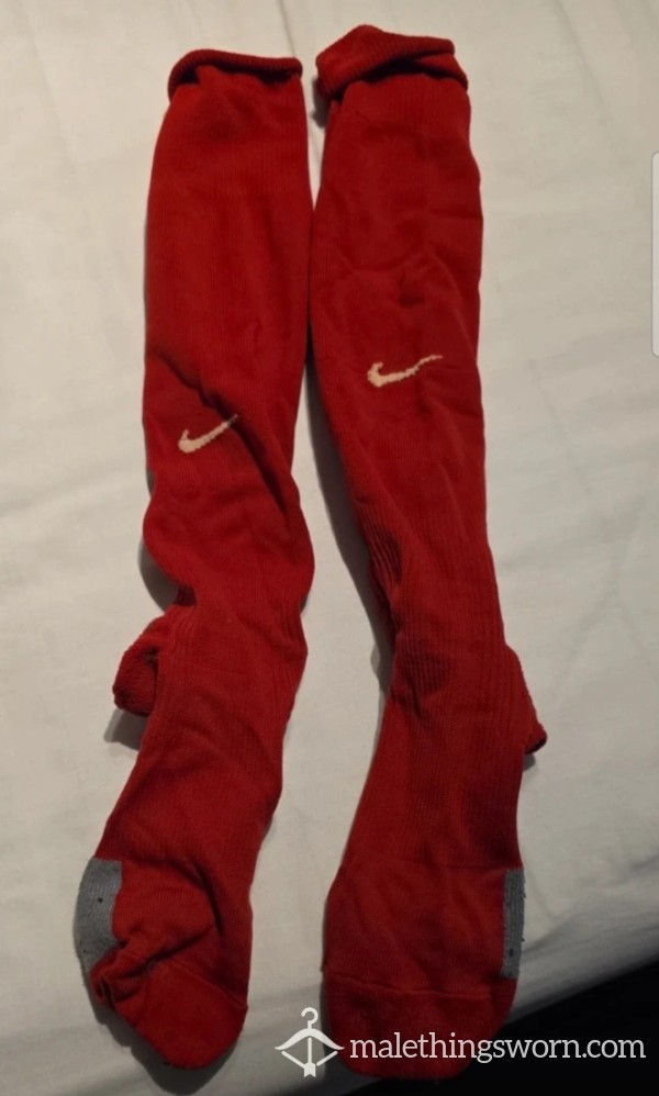 Red Nike Football Socks