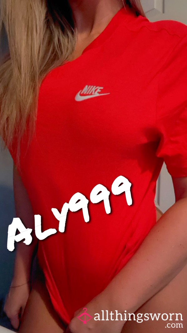 Red Nike Gym T Shirt