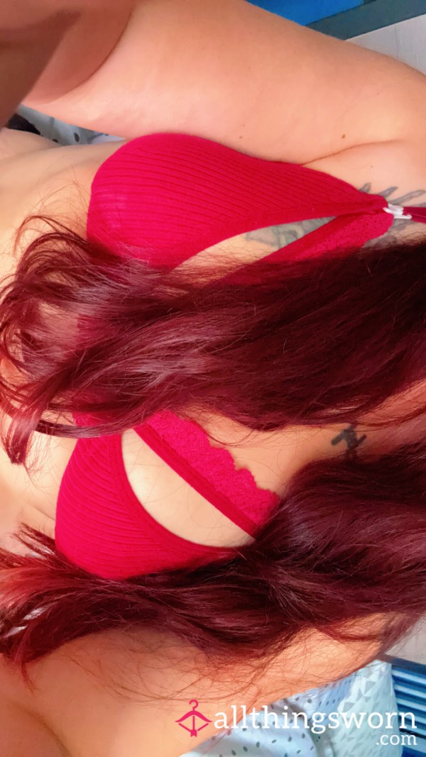 Red Nursing Bra