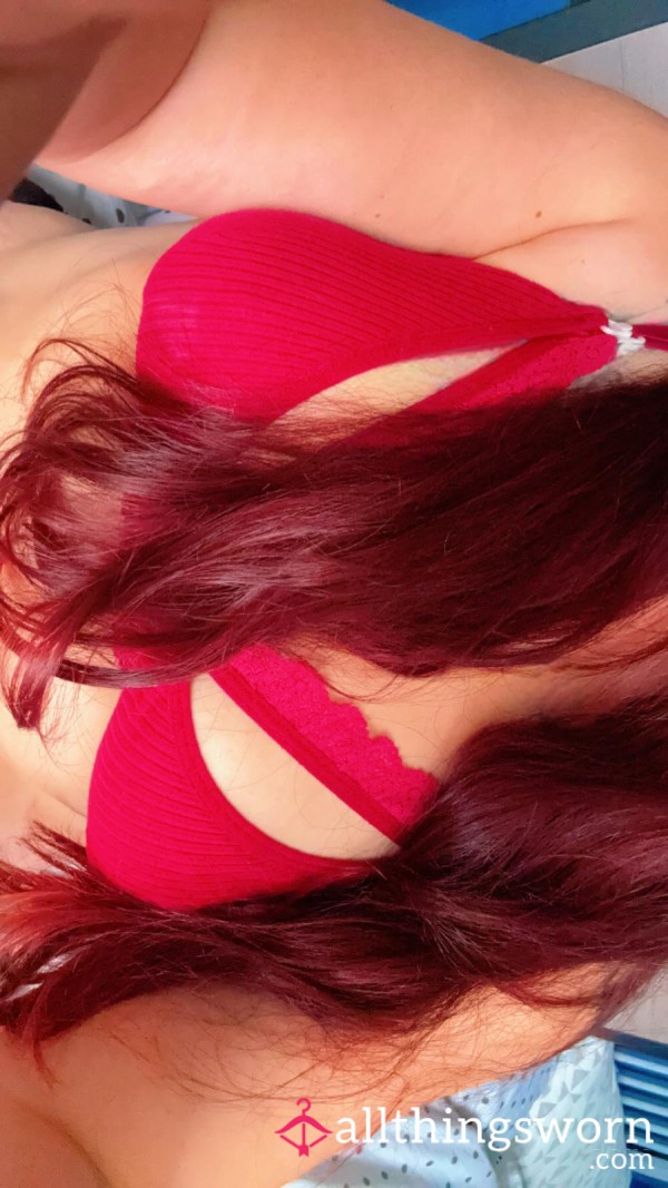 Red Nursing Bra