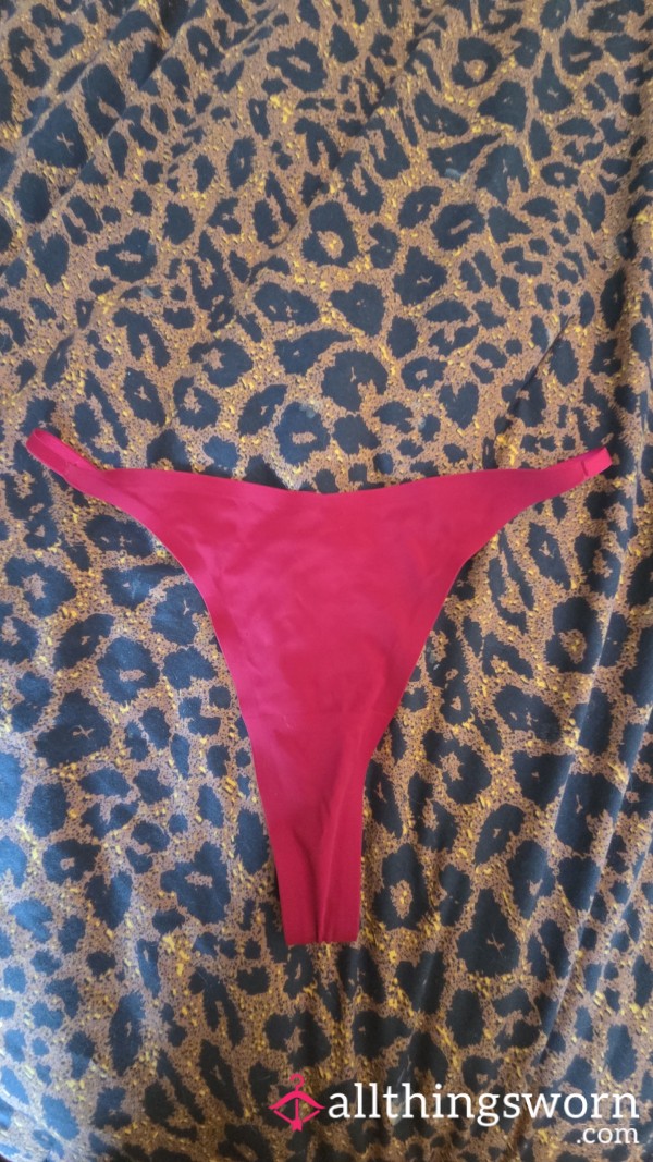 Red Nylon Thong