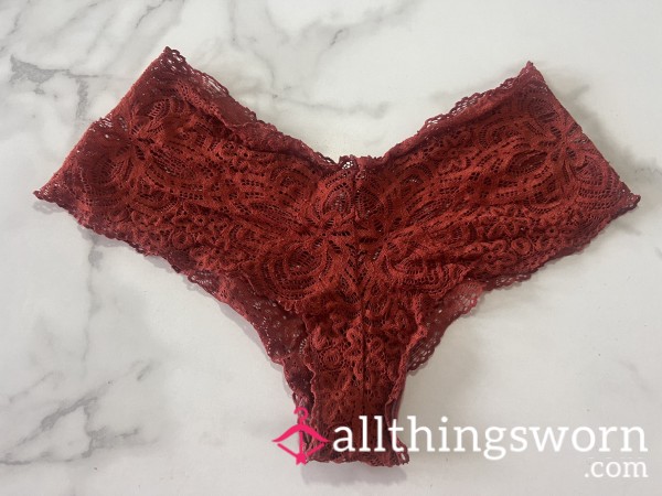 XS Red Orange Cheeky Panty