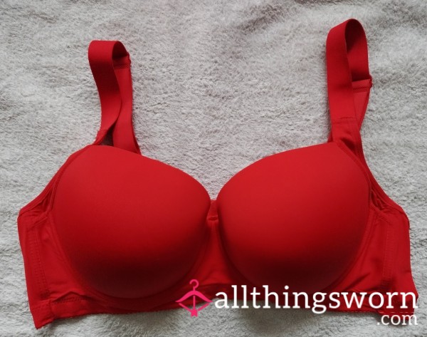 Red Padded Bra