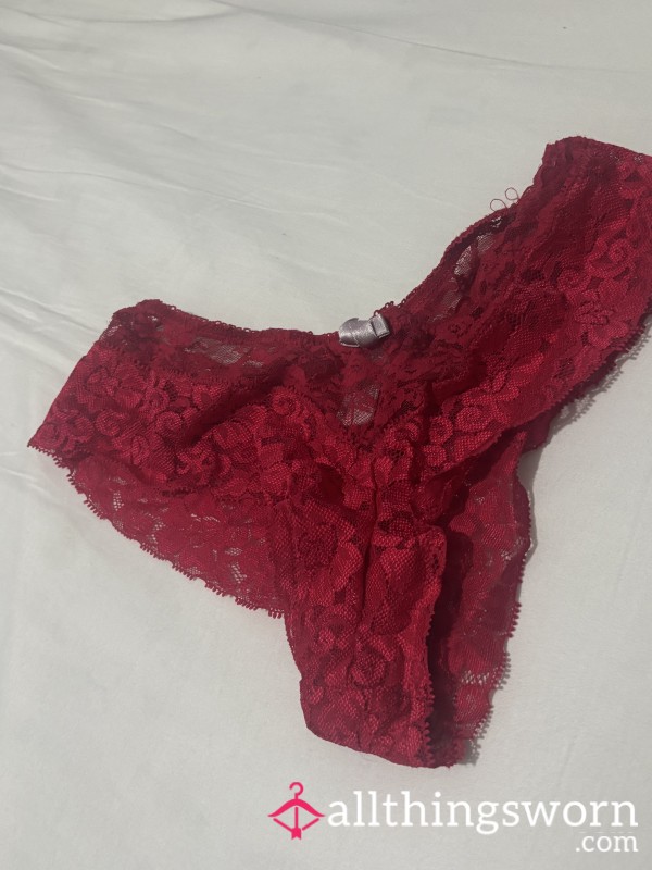 Red Panties Well Used 😈