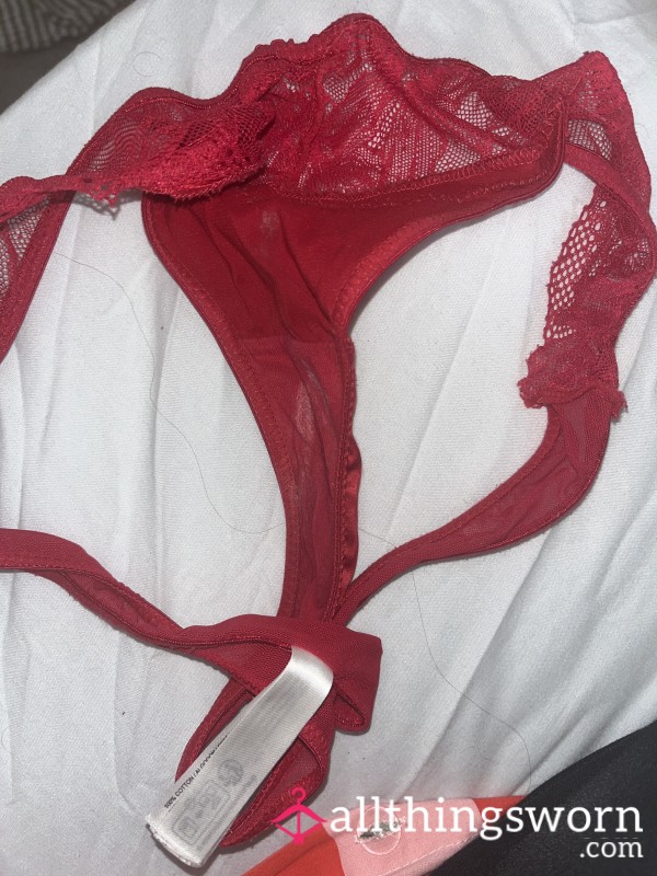 Red Panties Worn 3 Days