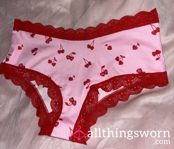 Red & Pink Cherry Panties 🍒 Custom Wear