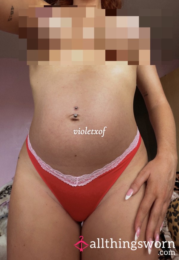 Red Pink Thong