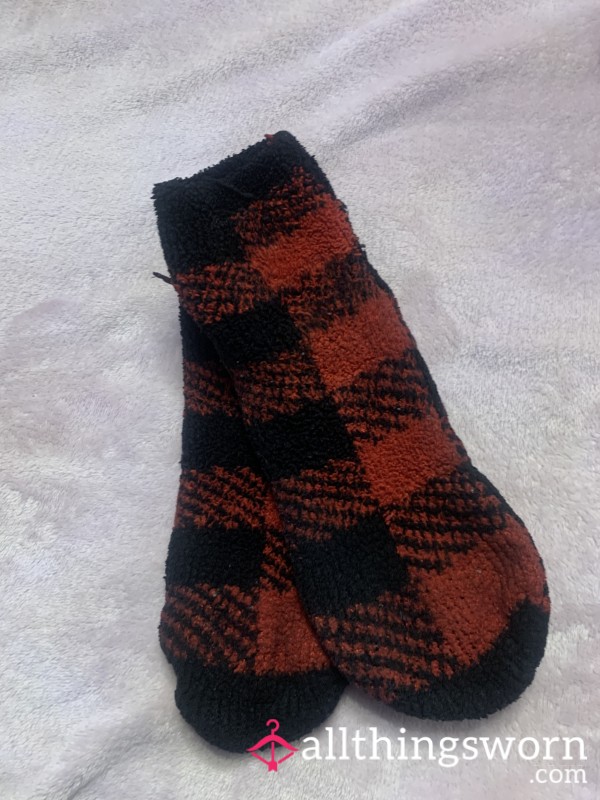 Red Plaid Socks