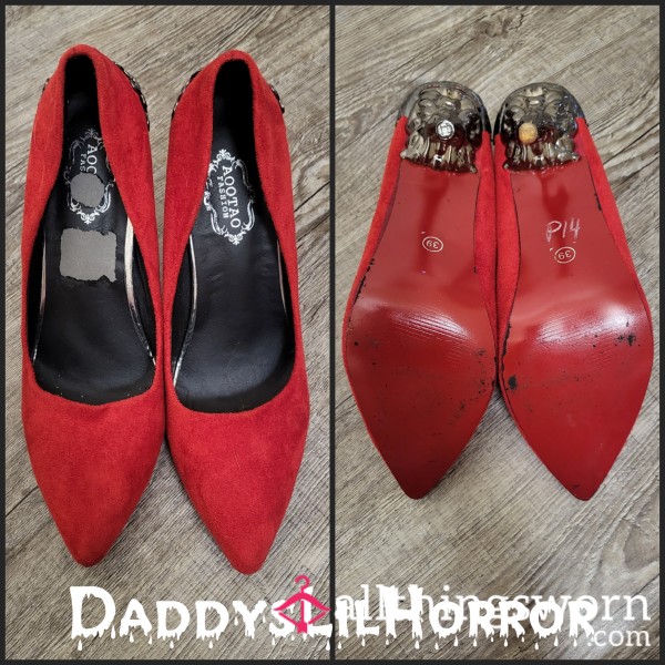 Red Pointed Toe Heels