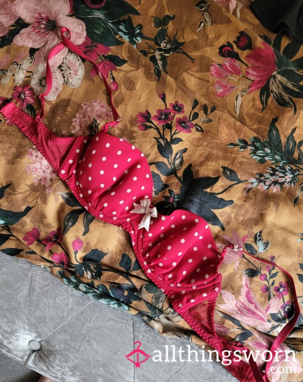 Red Polka Dot Bra