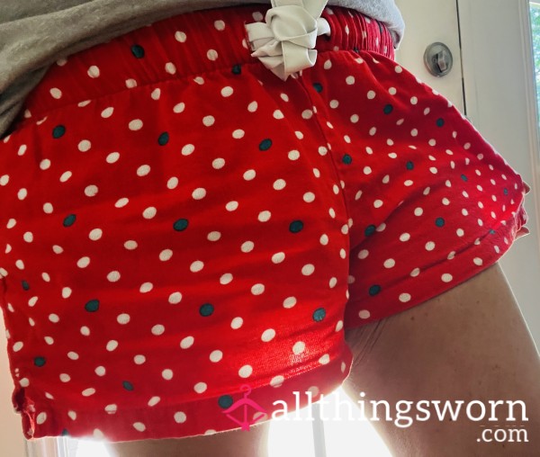 Red Polka Dotted Sleep Shorts ❣️