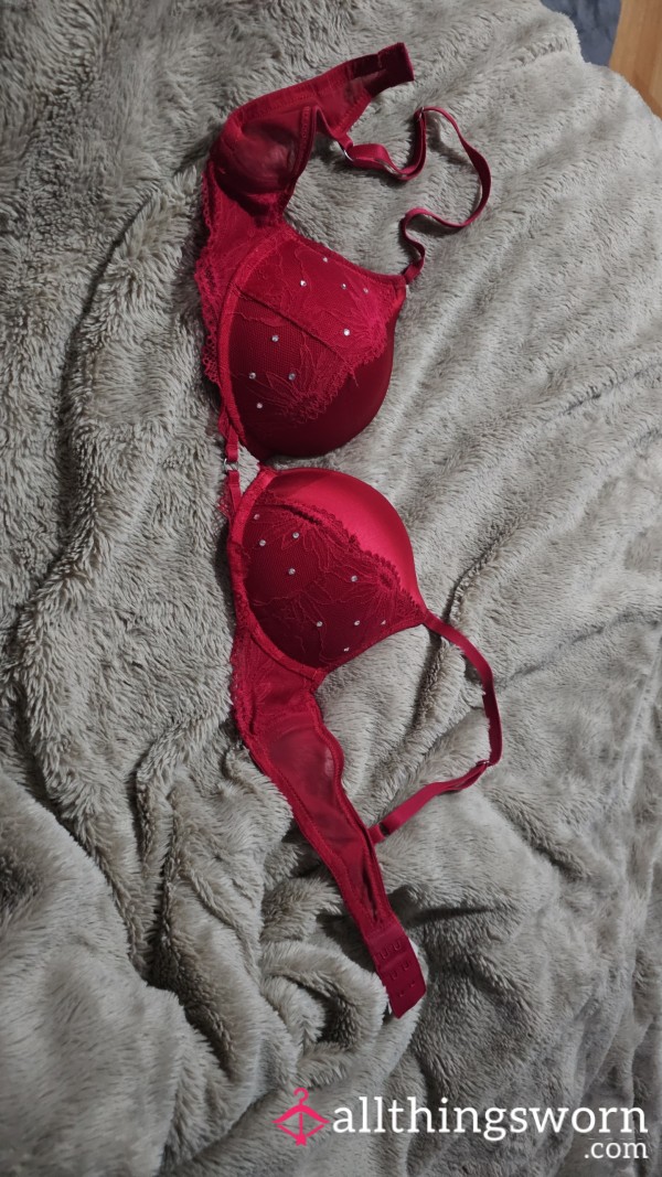 Red Push Up Bra