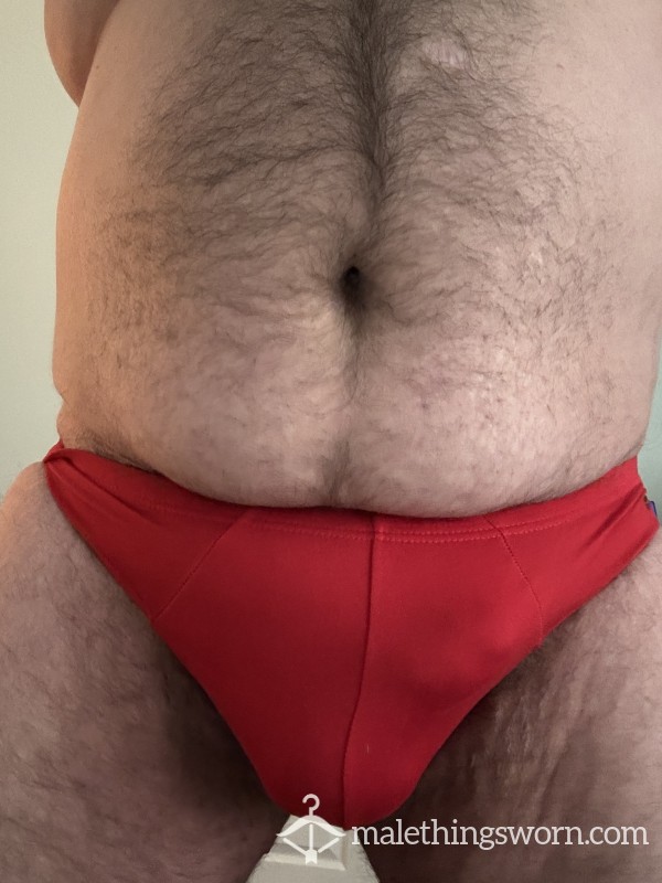 Red Reebok Briefs Size Large