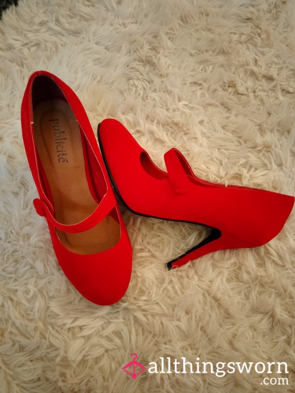 Ruby Red Retro F**k-Me Heels 👠