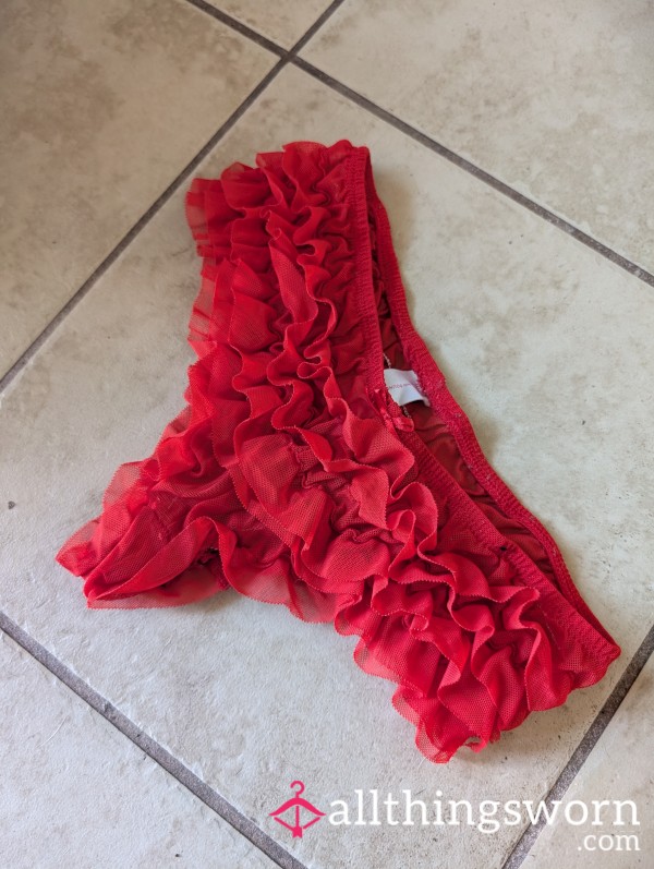 Red Ruffle Panties