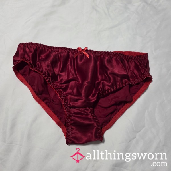 Red Satin Panties
