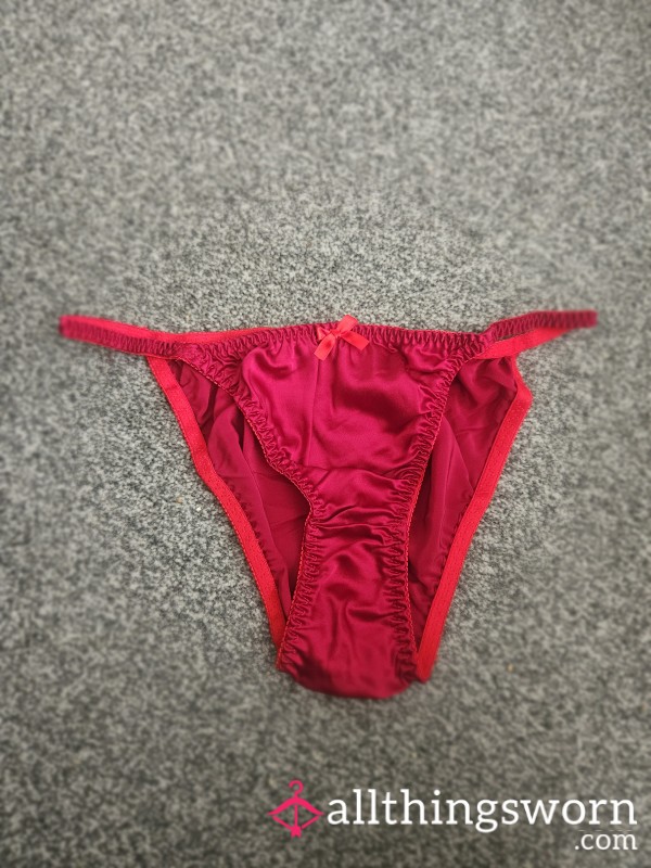 Red Satin Panties