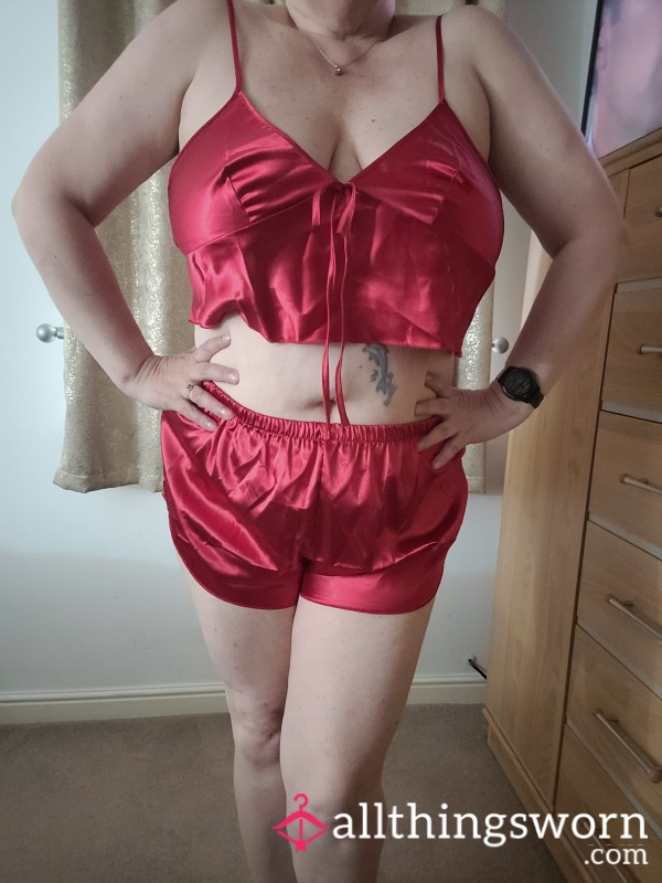 Red Satin Pjs
