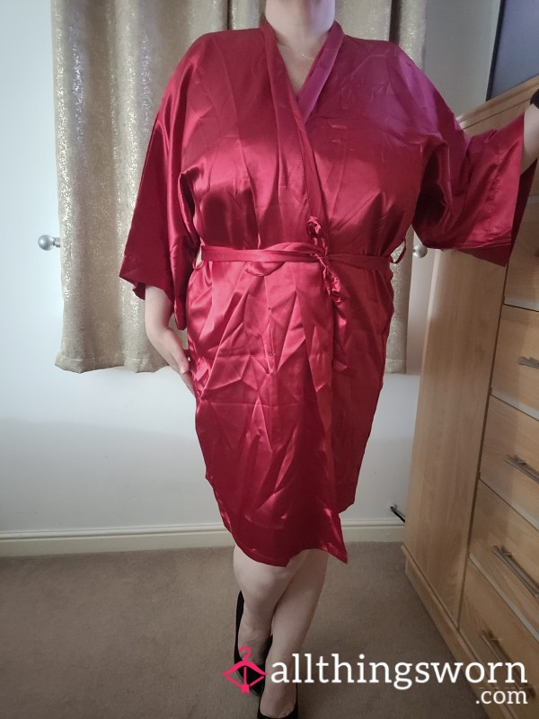 Red Satin Robe