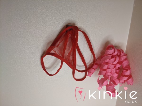 Red See Through Thong