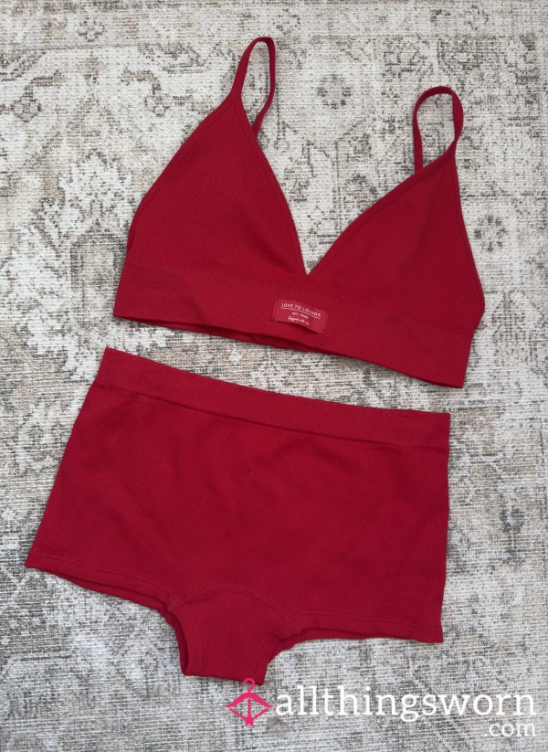 Red Set, 48hr Wear + Pics 💋