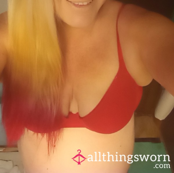 Red S**y Bra Worn 10 Days