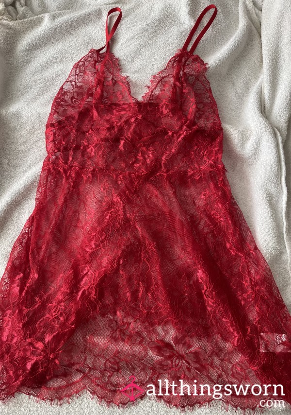 Red S**y Lace Lingerie 🍒