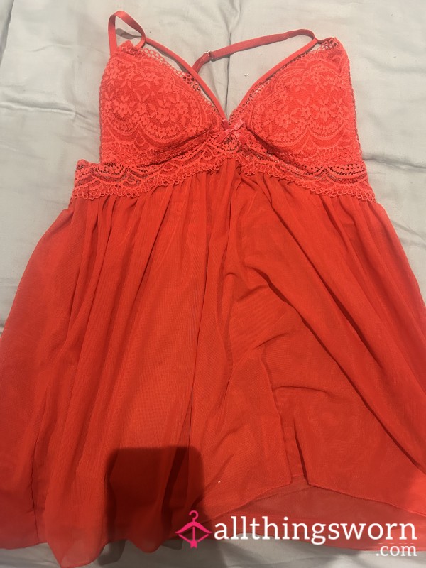 Red, S**y, Lacey Camisole Lingerie